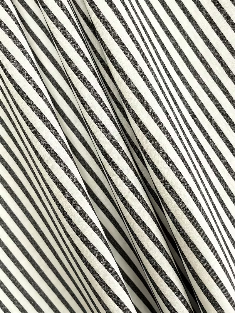 Women's Sleeveless Striped Maxi Dress – Flowy A-Line Summer Sundress with Elastic Waist & Side Slit