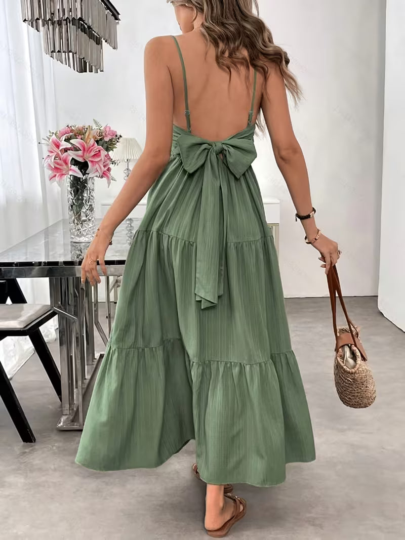 New Fashion Solid Color Off-the-Shoulder Dress for Women T069