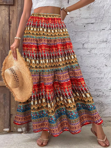 Bohemian Ethnic Style Vacation Beach Dress