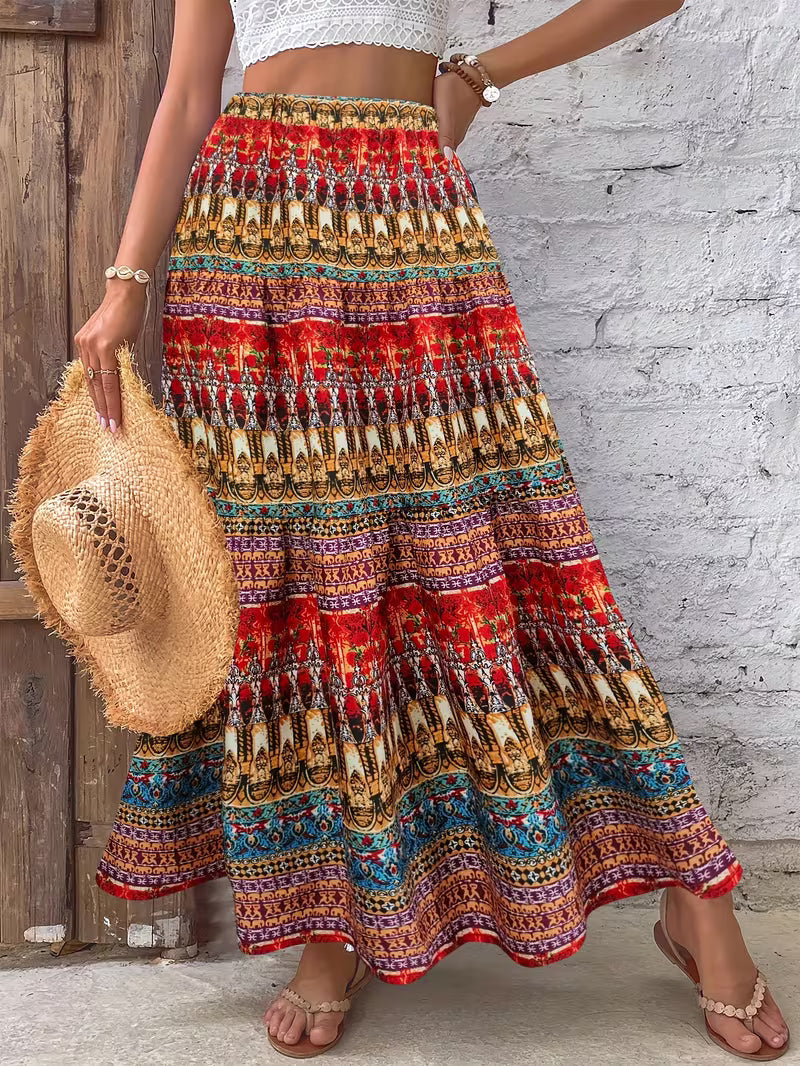 Bohemian Ethnic Style Vacation Beach Dress