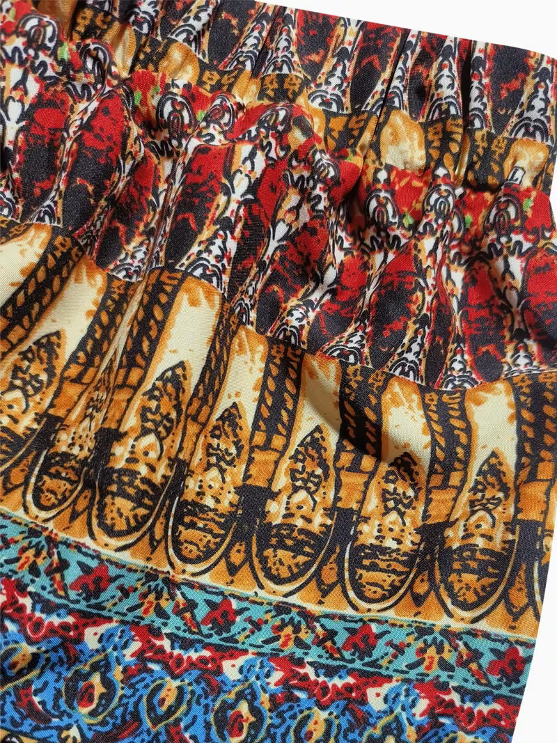 Bohemian Ethnic Style Vacation Beach Dress