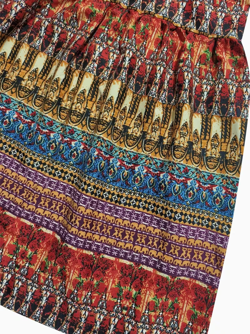 Bohemian Ethnic Style Vacation Beach Dress