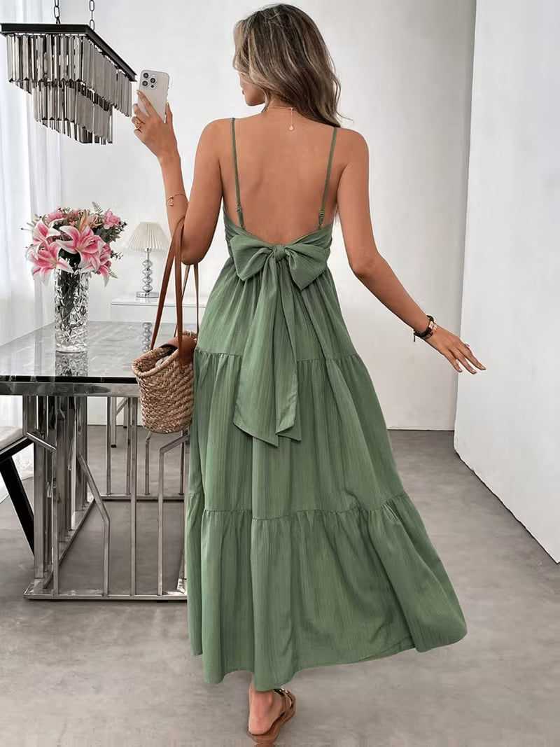 New Fashion Solid Color Off-the-Shoulder Dress for Women T069
